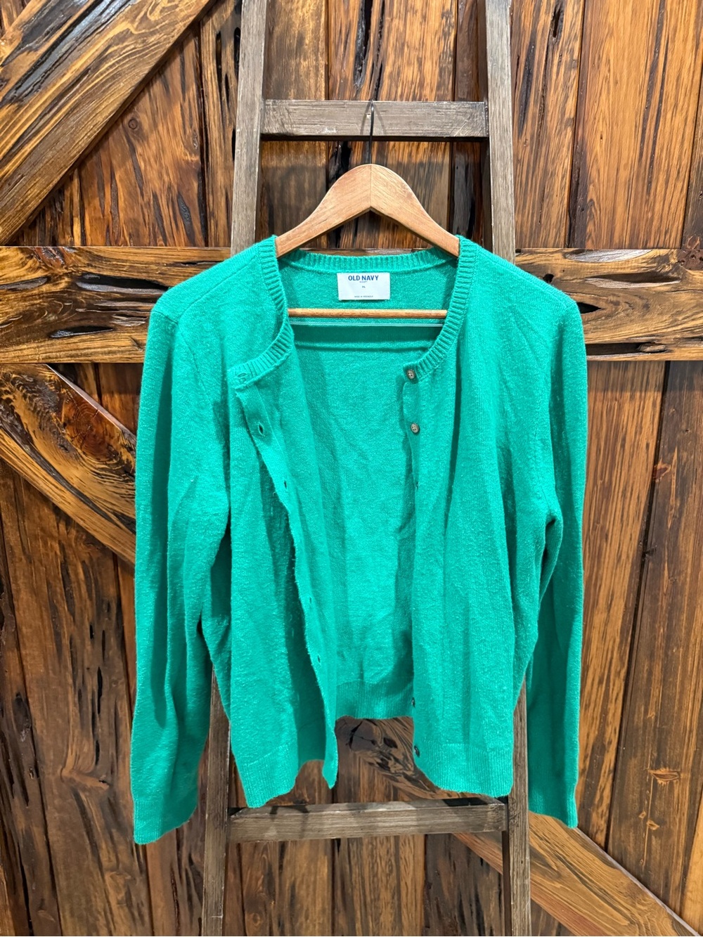 Old Navy Bright Teal Button-Front Cardigan